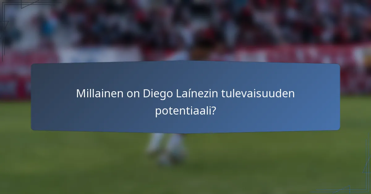 Millainen on Diego Laínezin tulevaisuuden potentiaali?
